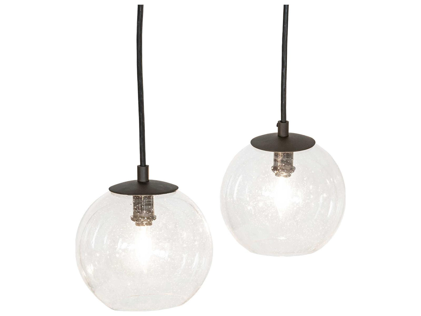 Meyda Bola 12-Light Oil Rubbed Bronze Chandelier Clear Glass Orbs