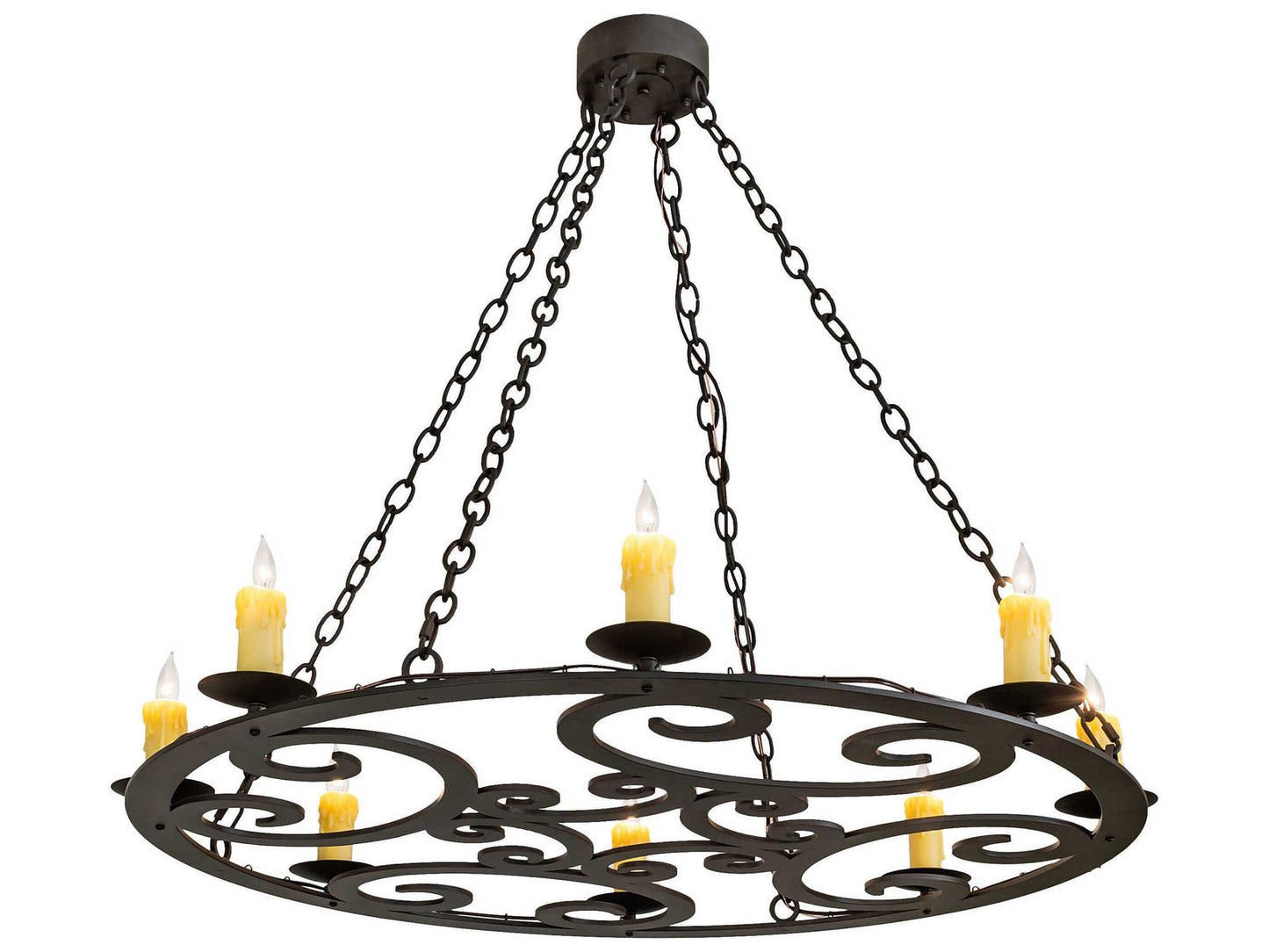 Meyda Ashley 8-Light Traditional Chandelier in Oil Rubbed Bronze