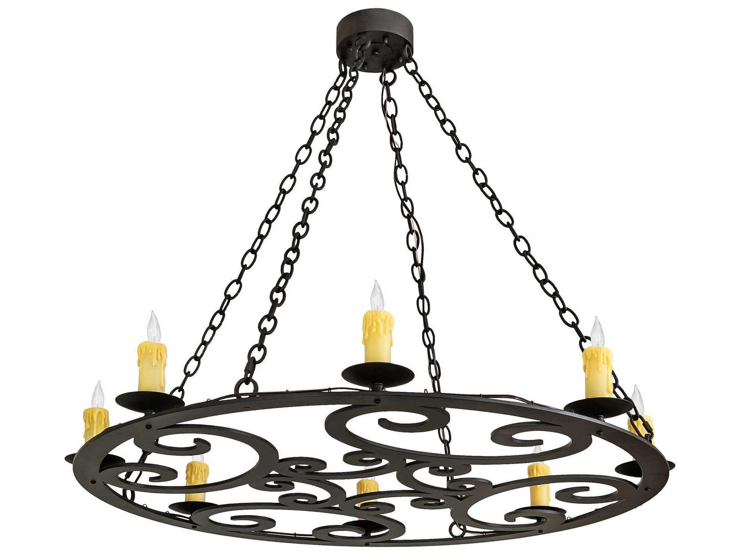 Meyda Ashley 8-Light Traditional Chandelier in Oil Rubbed Bronze