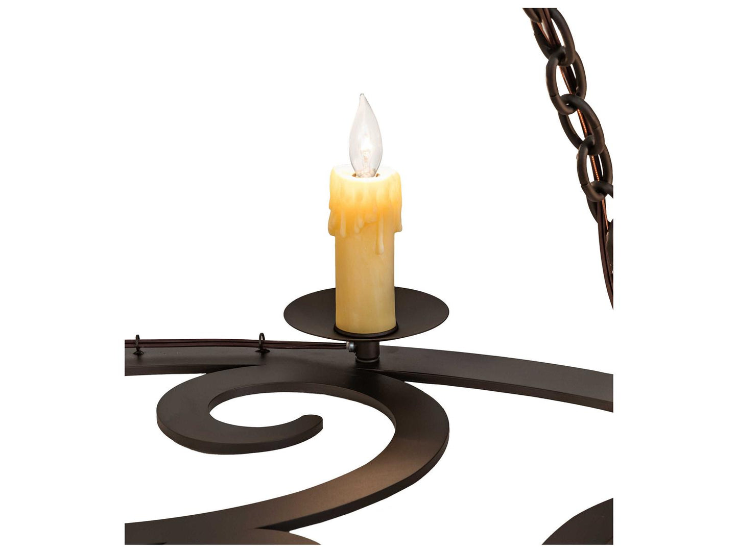 Meyda Ashley 8-Light Traditional Chandelier in Oil Rubbed Bronze
