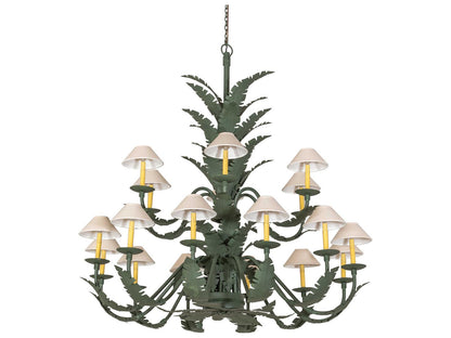 Meyda Tiki 18-Light Avocado Peel Chandelier