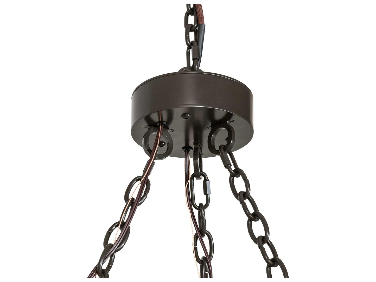 Meyda Loxley 24-Light Timeless Bronze Chandelier with Frosted Glass