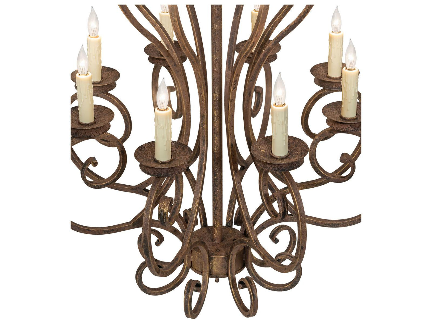 Meyda Fernando 24-Light Antiquity Bronze Traditional Tiered Chandelier