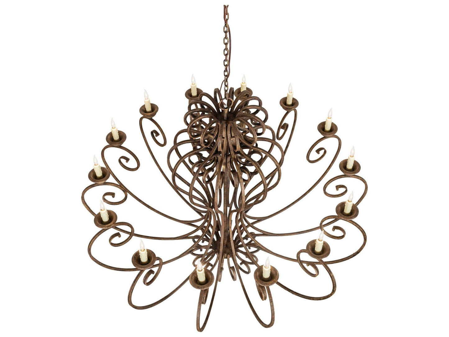 Meyda Fernando 14-Light Antiquity Bronze Traditional Chandelier