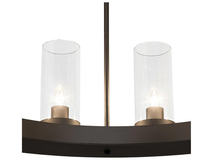 Meyda Loxley 20-Light Oil Rubbed Bronze Cylinder Round Chandelier