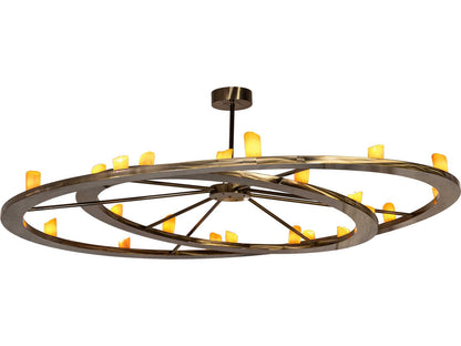 Meyda Donner 24-Light LED Chandelier in Brass