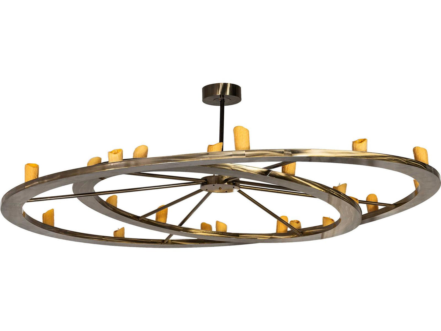 Meyda Donner 24-Light LED Chandelier in Brass