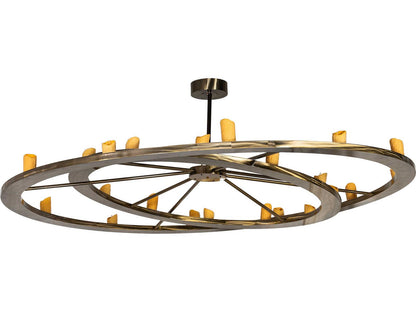 Meyda Donner 24-Light LED Chandelier in Brass