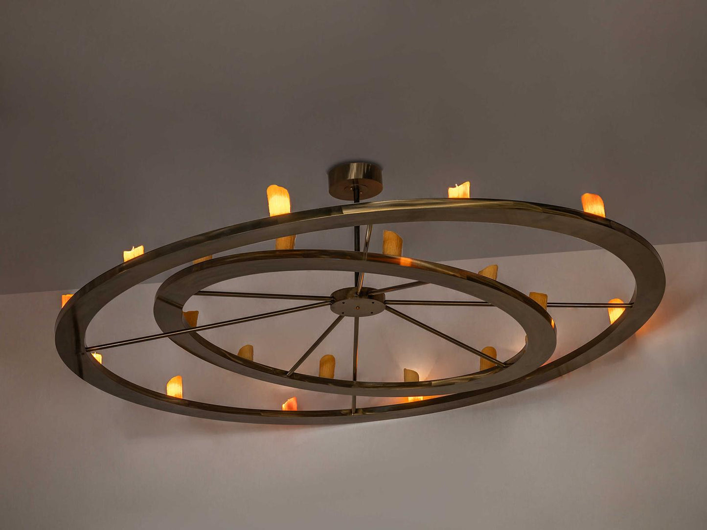 Meyda Donner 24-Light LED Chandelier in Brass