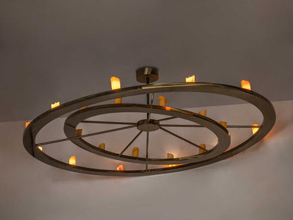 Meyda Donner 24-Light LED Chandelier in Brass