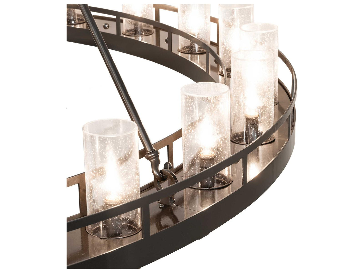 Meyda Barbury 24-Light Oil Rubbed Bronze Chandelier with Clear Seeded Glass