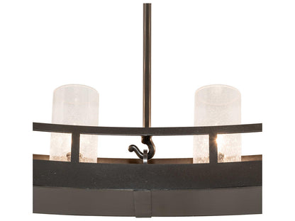 Meyda Barbury 24-Light Oil Rubbed Bronze Chandelier with Clear Seeded Glass