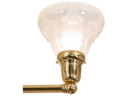 Meyda Revival Oyster Bay 4-Light Chandelier in Polished Brass