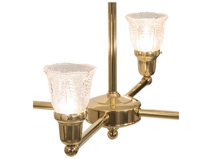 Meyda Revival Summer Wheat 4-Light Polished Brass Chandelier