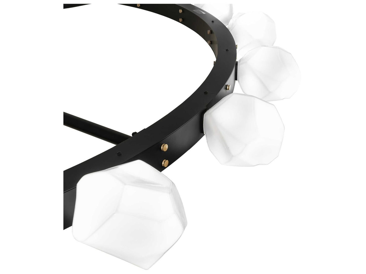 Meyda Meeting Room 20-Light Solar Black Champagne Metallic Chandelier