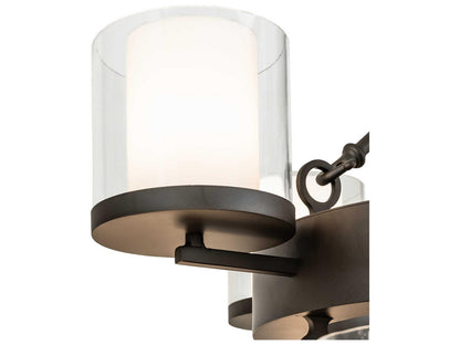 Meyda Noziroh Ring 16-Light Oil Rubbed Bronze Cylinder Tiered Chandelier