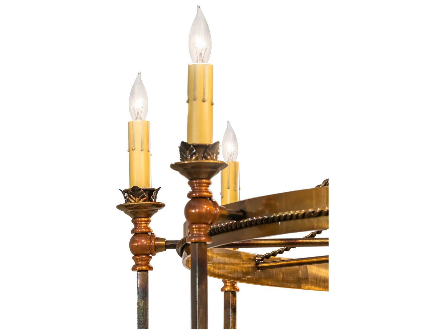 Meyda Amaury 10-Light Traditional Chandelier in Light Burnished Transparent Gold