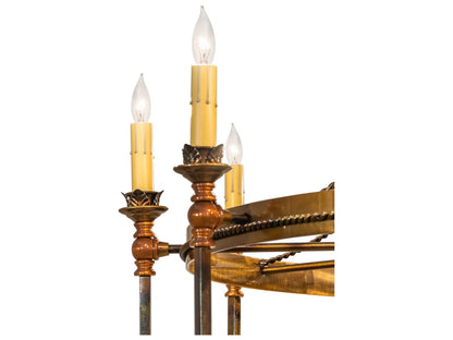 Meyda Amaury 10-Light Traditional Chandelier in Light Burnished Transparent Gold