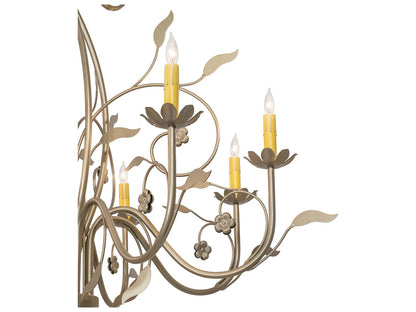 Meyda Bordeaux 8-Light Satin Titanium Gold Traditional Chandelier