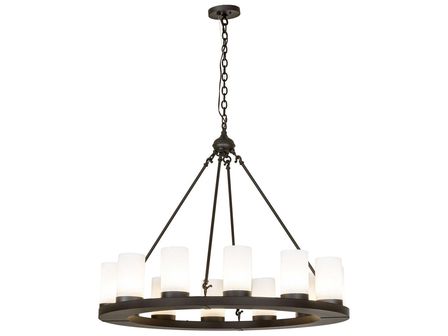 Meyda Loxley 12-Light Oil Rubbed Bronze Chandelier with Statuario Idalight