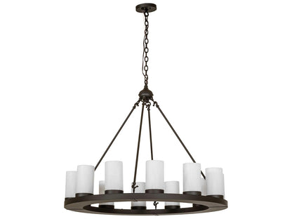 Meyda Loxley 12-Light Oil Rubbed Bronze Chandelier with Statuario Idalight