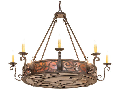 Meyda Delano 8-Light Gilded Tobacco Bronze Traditional Chandelier