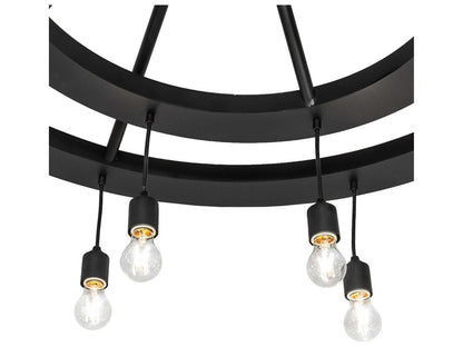 Meyda Donner 16-Light Modern Chandelier in Solar Black