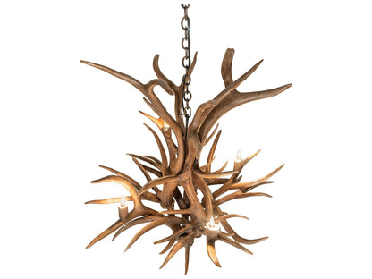 Meyda Antlers Elk & Mule Deer 4-Light Natural Antler Chandelier