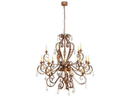 Meyda Serratina 20-Light Autumn Leaf Chandelier