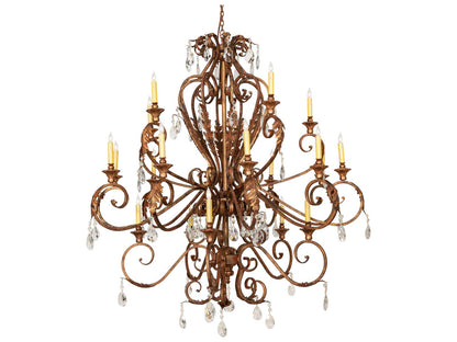 Meyda Serratina 20-Light Autumn Leaf Chandelier