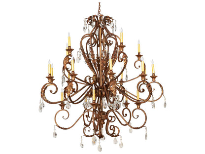 Meyda Serratina 20-Light Autumn Leaf Chandelier