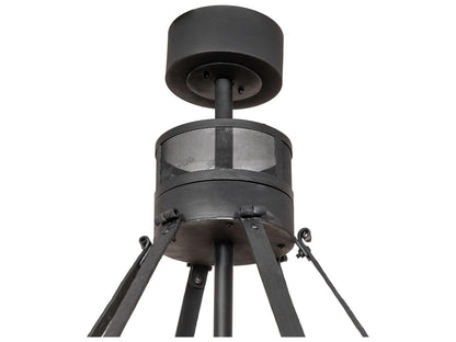 Meyda Costello 12-Light Two-Tier Chandelier in Costello Black and Blackened Copper