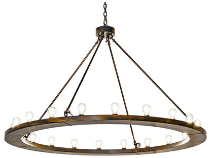 Meyda Loxley 20-Light Antique Black Round Chandelier