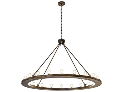 Meyda Loxley 20-Light Antique Black Round Chandelier