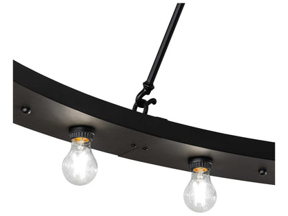 Meyda Loxley 24-Light Round Chandelier in Solar Black