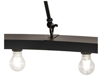 Meyda Loxley 24-Light Round Chandelier in Solar Black