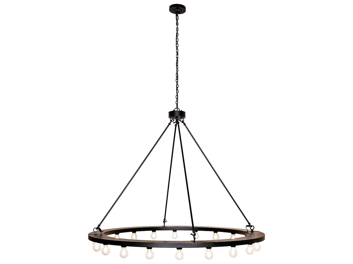Meyda Loxley 20-Light Solar Black Round Chandelier