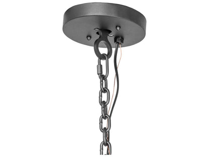 Meyda Barrel Stave Metallo 10-Light Wrought Iron Chandelier