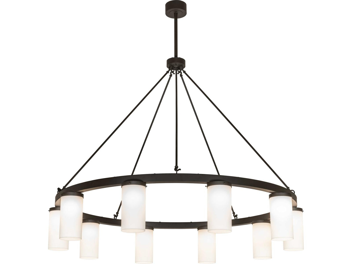 Meyda Loxley 10-Light LED Chandelier with Statuario Idalight in Oil Rubbed Bronze
