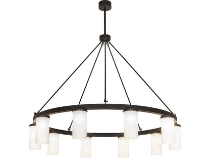 Meyda Loxley 10-Light LED Chandelier with Statuario Idalight in Oil Rubbed Bronze