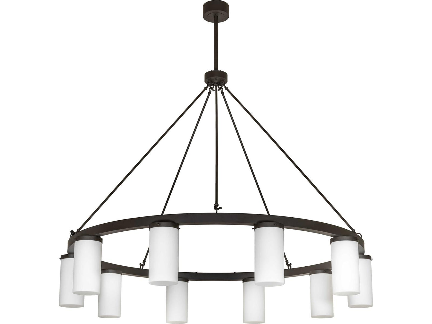 Meyda Loxley 10-Light LED Chandelier with Statuario Idalight in Oil Rubbed Bronze