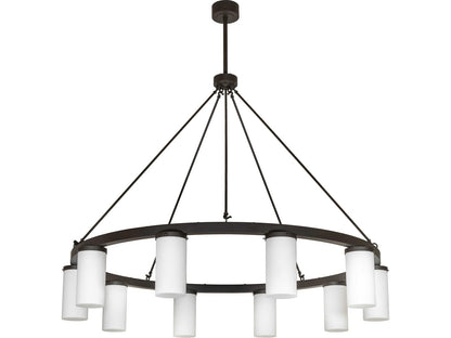 Meyda Loxley 10-Light LED Chandelier with Statuario Idalight in Oil Rubbed Bronze