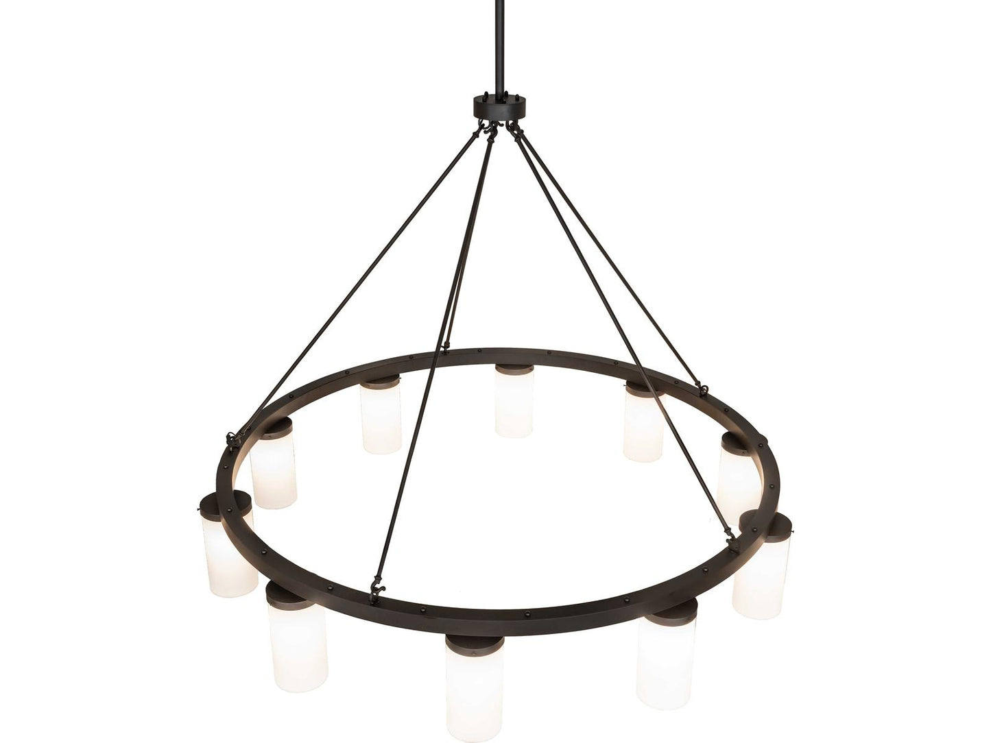 Meyda Loxley 10-Light LED Chandelier with Statuario Idalight in Oil Rubbed Bronze