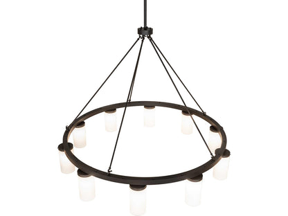 Meyda Loxley 10-Light LED Chandelier with Statuario Idalight in Oil Rubbed Bronze
