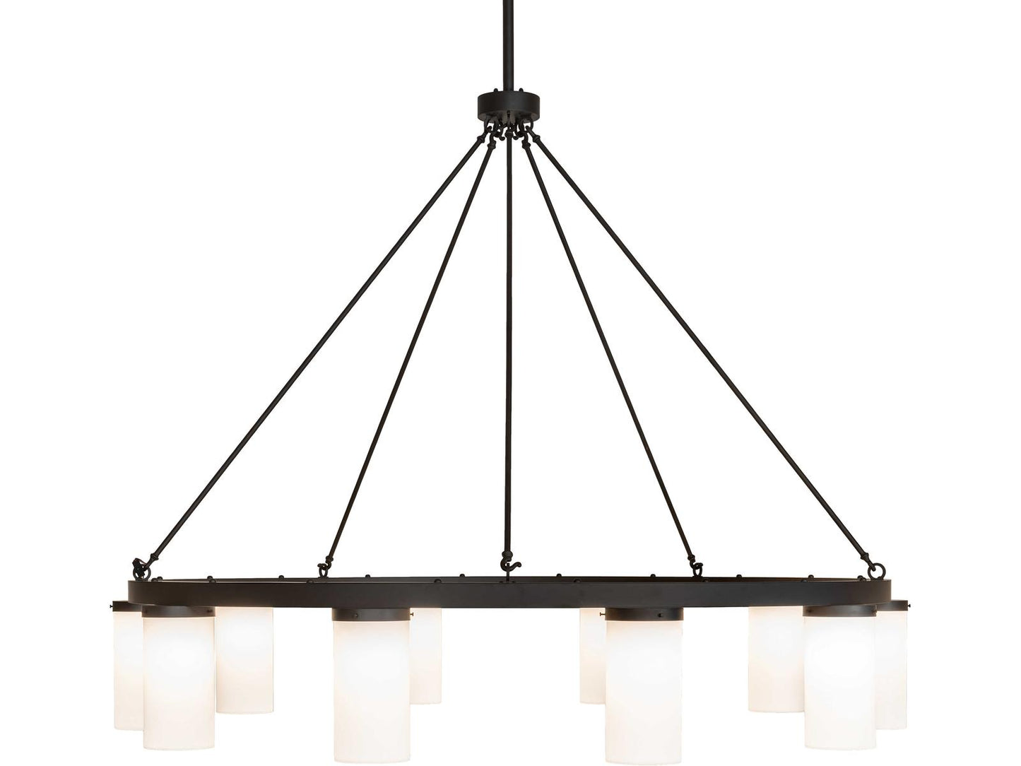 Meyda Loxley 10-Light LED Chandelier with Statuario Idalight in Oil Rubbed Bronze