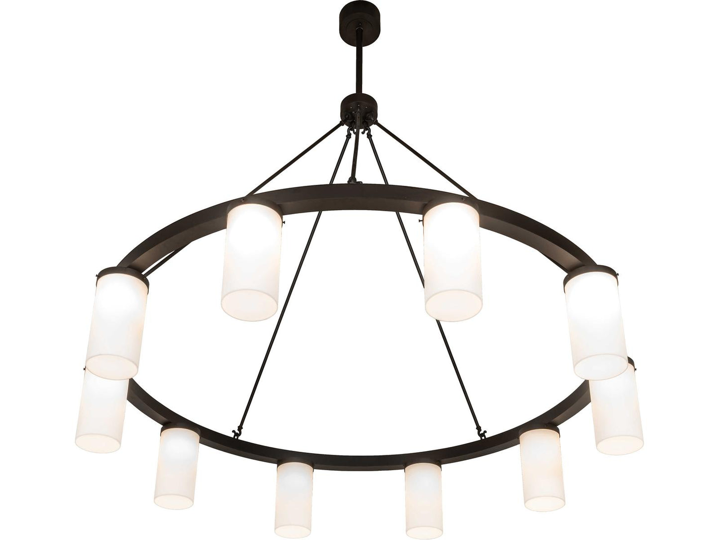 Meyda Loxley 10-Light LED Chandelier with Statuario Idalight in Oil Rubbed Bronze