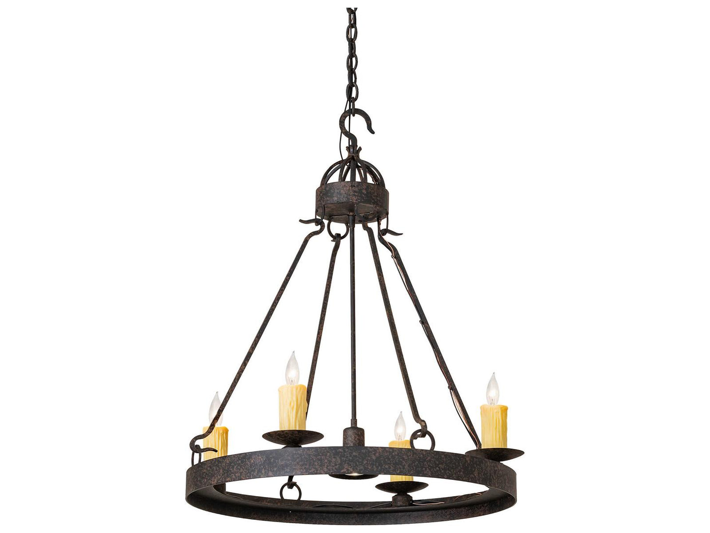 Meyda Lakeshore 5-Light Coffee Bean Chandelier with Adjustable Height