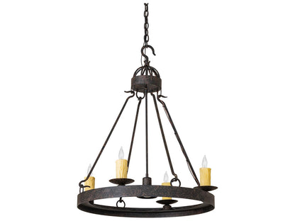 Meyda Lakeshore 5-Light Coffee Bean Chandelier with Adjustable Height