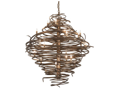 Meyda Cyclone 20-Light Antique Copper Chandelier