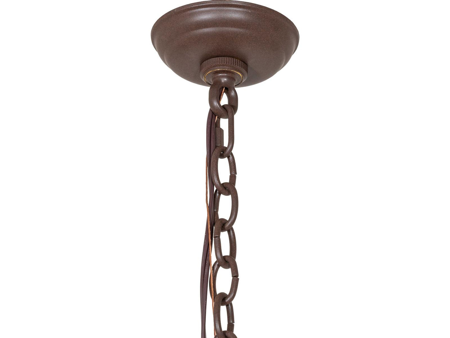 Meyda Oak Leaf 15-Light Traditional Tiered Chandelier in Cafe Noir